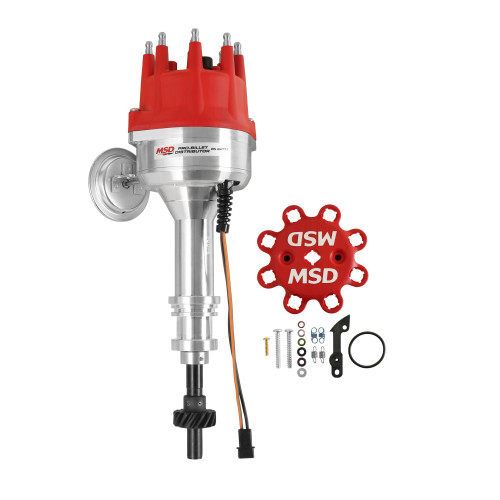 PartzBiz CM: 84771-Ford 351C-460 Street Pro-Billet Distributor w/Steel Gear