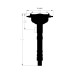 PartzBiz CM: 84893-Chevy Crank Trigger Distributor with Black Crab Cap