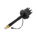 PartzBiz CM: 85505-MSD Black Chevy V8 Pro-Billet Distributor พร้อมระบบจับเวลาแบบล็อคเอาท์และเกียร์สีบรอนซ์