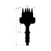 PartzBiz CM: 8563-รถปอนเตี๊ยก V8 350-455 ผู้จัดจำหน่าย Pro-Billet