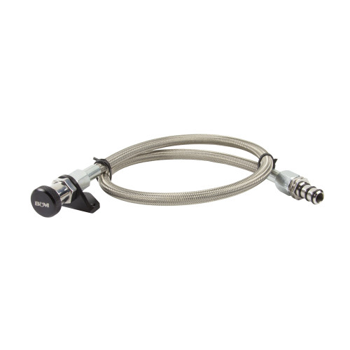 PartzBiz CM: 22168-B&M Locking Dipstick & Tube - อะลูมิเนียมแท่งยาว/สายถักสแตนเลส PartzBiz CM: 22168-B&M Locking Dipstick & Tube - อะลูมิเนียมแท่งยาว/สายถักสแตนเลส