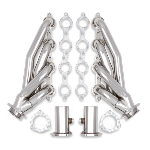 PartzBiz CM: 11576FLT-Flowtech Shorty Headers - Polished