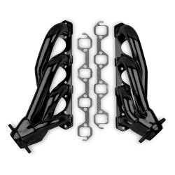 PartzBiz CM 12103FLT - Flowtech Shorty Headers - Black Painted