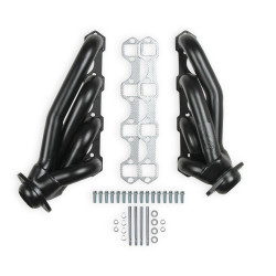 PartzBiz CM 12147FLT - Flowtech Shorty Headers - Black Painted