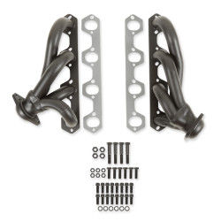 PartzBiz CM 91627FLT - Flowtech Shorty Headers - Black Painted