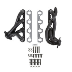 PartzBiz CM 91628FLT - Flowtech Shorty Headers - Black Painted