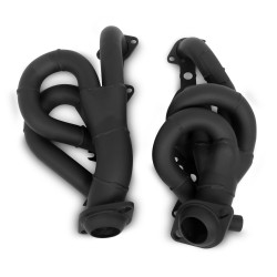 PartzBiz CM 91670FLT - Flowtech Shorty Headers - Black Painted