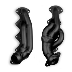PartzBiz CM 91673FLT - Flowtech Shorty Headers - Black Painted