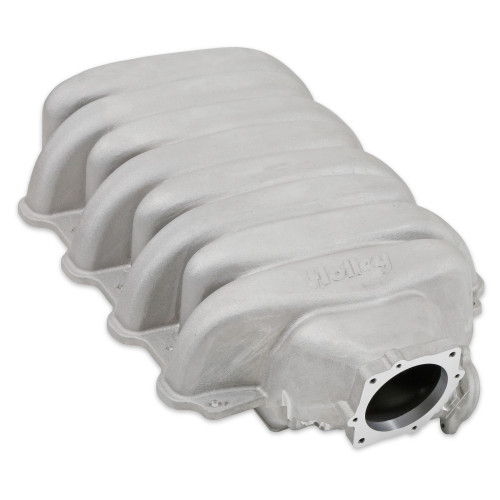 PartzBiz CM: 300-900-ท่อร่วมไอดี Holley Low-Profile - Godzilla - ผิวเคลือบอย่างเป็นธรรมชาติ