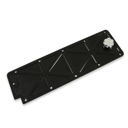 PartzBiz CM 241-362 - ฝาครอบ Holley LS Valley พร้อมเติมน้ำมัน - Billet สีดำ