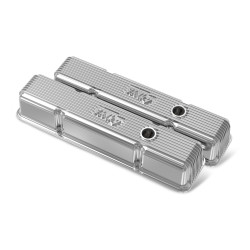 PartzBiz CM 241-241 - Holley Valve Covers - Vintage Series - Finned - SBC - Polished PartzBiz CM 241-241 - Holley Valve Covers - Vintage Series - Finned - SBC - Polished