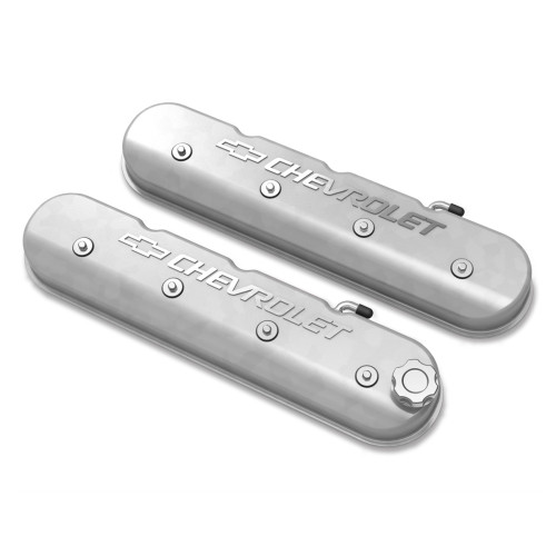 PartzBiz CM: 241-400-Tall LS Valve Cover with Bowtie/Chevrolet Logo - Natural Machined Finish PartzBiz CM: 241-400-Tall LS Valve Cover with Bowtie/Chevrolet Logo - Natural Machined Finish