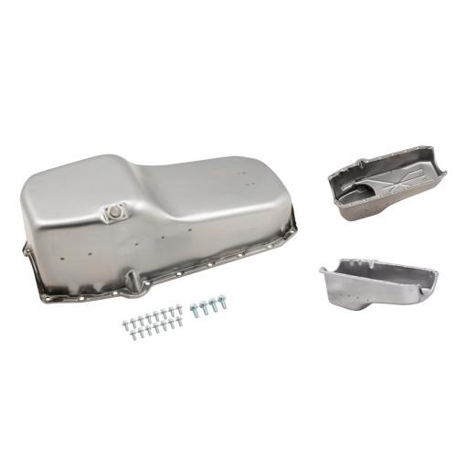 PartzBiz CM: 9425-Mr. Gasket Oil Pan - Natural Unfinished Steel