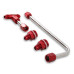 PartzBiz CM: 34-600RQFT-Dual Feed Fuel Line #6AN (Red)