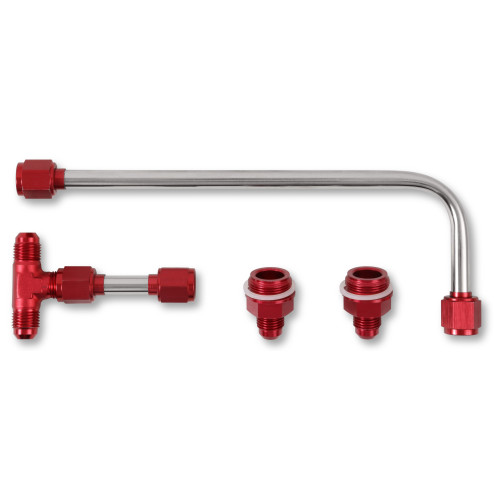 PartzBiz CM: 34-600RQFT-Dual Feed Fuel Line #6AN (Red)