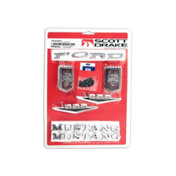PartzBiz CM C5ZZ-65402828GT - Scott Drake Emblem Kit, GT PartzBiz CM C5ZZ-65402828GT - Scott Drake Emblem Kit, GT