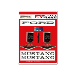 PartzBiz CM C6ZZ-65402828GT - Scott Drake Emblem Kit, GT PartzBiz CM C6ZZ-65402828GT - Scott Drake Emblem Kit, GT