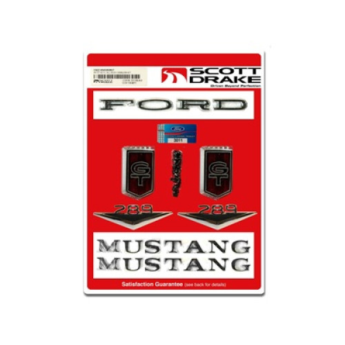 PartzBiz CM: C6ZZ-65402828GT-Scott Drake Emblem Kit, GT