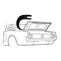 PartzBiz CM C5ZZ-6343720-B - Scott Drake 64-66 Fastback Trunk Seal PartzBiz CM C5ZZ-6343720-B - Scott Drake 64-66 Fastback Trunk Seal