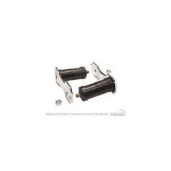 PartzBiz CM C5ZZ-5776-GTSS - Scott Drake 64-73 Shackle Kit (สแตนเลส, ท่อไอเสียคู่ 9/16