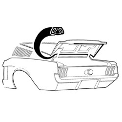 PartzBiz CM C7ZZ-6343720-B - Scott Drake 67-68 Fastback Trunk Seal PartzBiz CM C7ZZ-6343720-B - Scott Drake 67-68 Fastback Trunk Seal