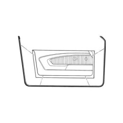 PartzBiz CM D1ZZ-6520530-1A - แถบกันสาดประตู Scott Drake 71-73