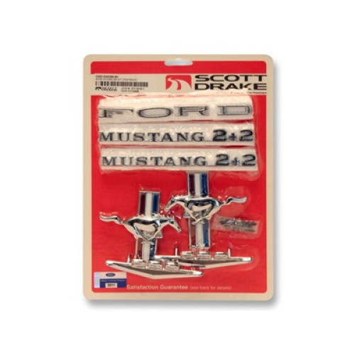 PartzBiz CM: C5ZZ-6340282-8K-Scott Drake Emblem Kit, Fastback, V8