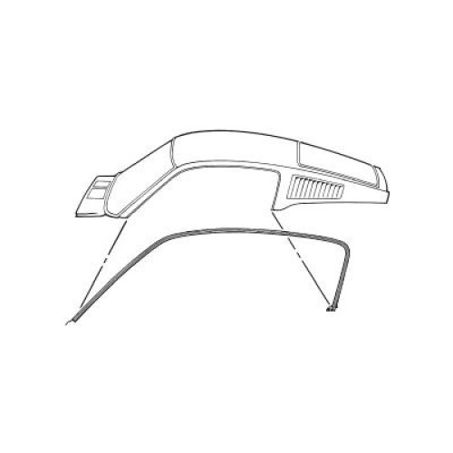 PartzBiz CM: C7ZZ-6351222-3A-Scott Drake Fastback Roof Rail Seal PartzBiz CM: C7ZZ-6351222-3A-Scott Drake Fastback Roof Rail Seal