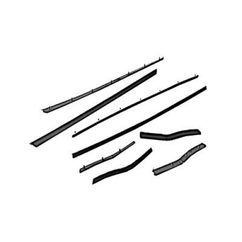 PartzBiz CM: C5ZZ-6321458-9E-Scott Drake Fastback Economy Window Channel Strip Set