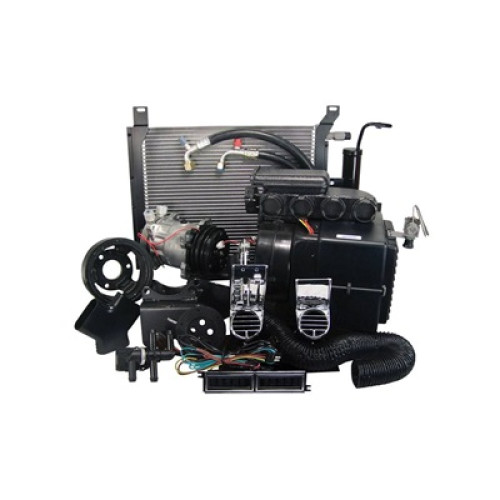 PartzBiz CM: CAP-1268M-390-Scott Drake Hurricane Air Conditioning and Heater Kit with Electronic Controls and Dash Bezels