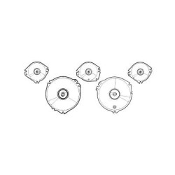 PartzBiz CM C7ZZ-10887-A-D - Scott Drake Instrument Lens Set (with Tach) PartzBiz CM C7ZZ-10887-A-D - Scott Drake Instrument Lens Set (with Tach)