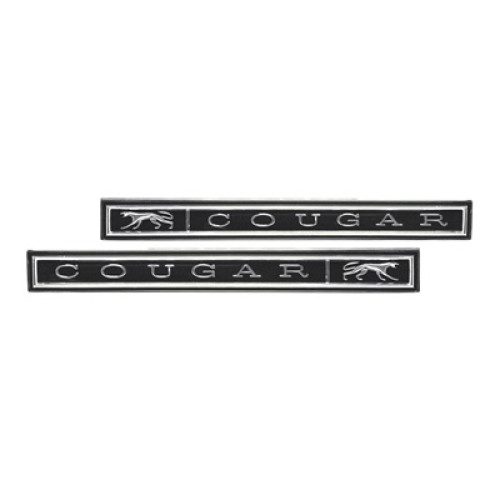 PartzBiz CM: C7WY-6528818-9A-Scott Drake Quarter Emblems, Cougar (Pair)