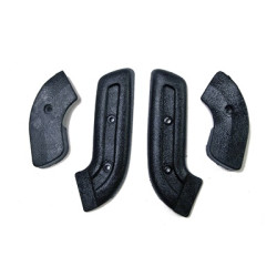 PartzBiz CM C8AZ-6561692-5B - Scott Drake Seat Hinge Covers (Black)