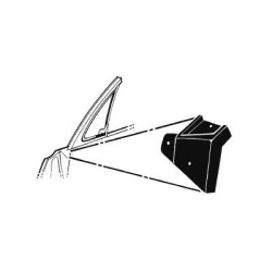 PartzBiz CM C7ZZ-6522332-3 - Scott Drake Vent Window To Door Seals