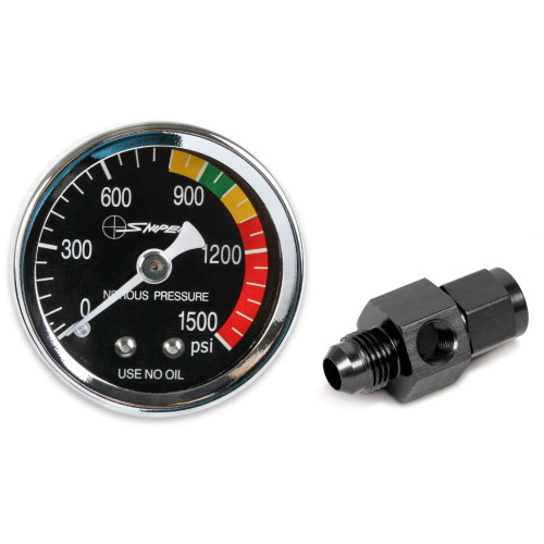 PartzBiz CM: 15954NOS-SNIPER,GAUGE,N2O,BLACK W/AN6 ADAPTER,DRY PartzBiz CM: 15954NOS-SNIPER,GAUGE,N2O,BLACK W/AN6 ADAPTER,DRY