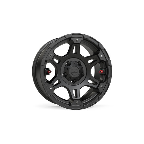 PartzBiz CM: 1058059-Nomad Split Spoke Off-Road Wheel - 5x5'' - -12mm - Metallic Black