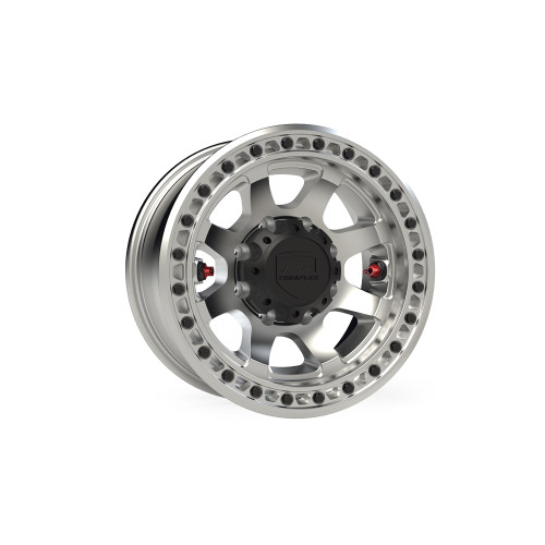 PartzBiz CM: 1059386-ล้อออฟโรด Olympus Beadlock - 8x6.5'' -25mm - สีเงินปัดเงา