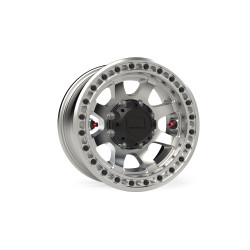 PartzBiz CM 1059389 - ล้อออฟโรด Olympus Beadlock - 8x6.5'' -12mm - สีเงินปัดเงา PartzBiz CM 1059389 - ล้อออฟโรด Olympus Beadlock - 8x6.5'' -12mm - สีเงินปัดเงา