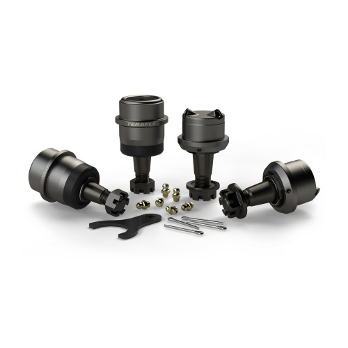 PartzBiz CM: 1353100-TJ: Dana 30/44 HD Ball Joint Kit W/out Knurl - (2 Upper & 2 Lower)