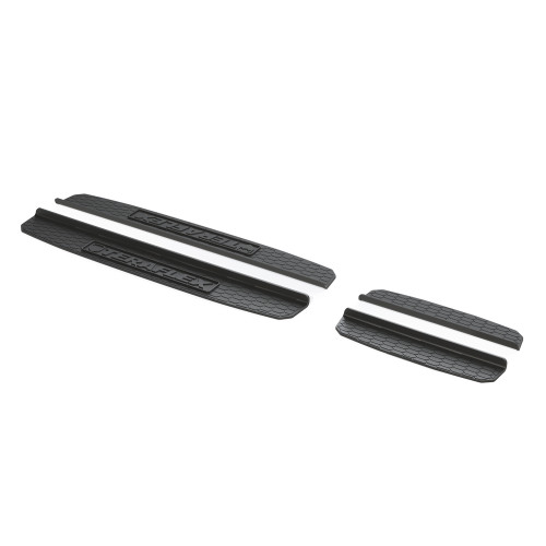 PartzBiz CM: 1436900-ชุดแผ่นกันรอยขอบประตู TeraFlex สำหรับ Jeep JL 4dr / JT - หน้าและหลัง