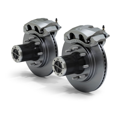 PartzBiz CM: 3034412-JK: ชุดแปลงดุมล็อคเพลาหน้า Dana 30/44 แบบ 8-Lug พร้อมเบรกใหญ่แบบมีช่องระบายอากาศ