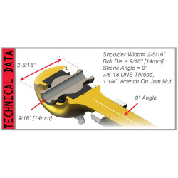 PartzBiz CM 4116220 - JK Small Rear Upper Offset Adjustable Control Arm Joint - Right Hand Thread PartzBiz CM 4116220 - JK Small Rear Upper Offset Adjustable Control Arm Joint - Right Hand Thread