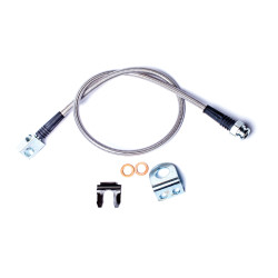 PartzBiz CM 4354210 - TJ: 26'' Stainless Steel Braided Brake Line Kit - Rear PartzBiz CM 4354210 - TJ: 26'' Stainless Steel Braided Brake Line Kit - Rear