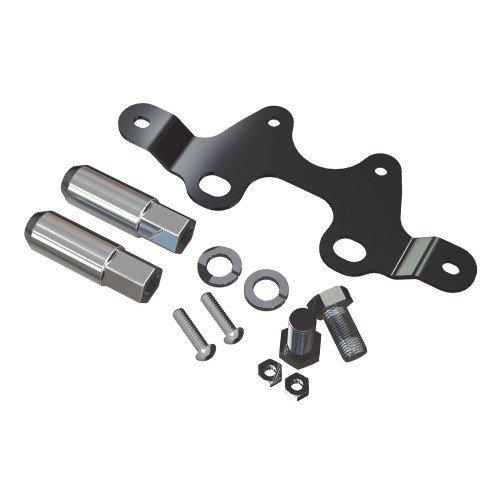PartzBiz CM: 4838162-JK: Alpha License Plate & 3rd Brake Light Mount Kit W/ Lug Nuts