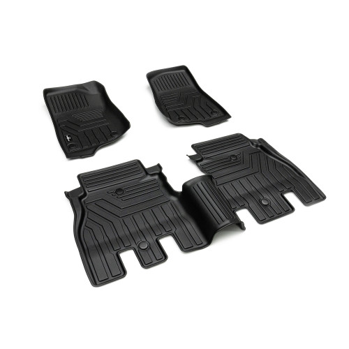 PartzBiz CM: 4841000-JL 4dr: ชุดแผ่นรองพื้น All-Weather - หน้าและหลัง PartzBiz CM: 4841000-JL 4dr: ชุดแผ่นรองพื้น All-Weather - หน้าและหลัง