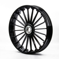 PartzBiz HD 19023457 - Gloss Black Turbo Tubeless Wheels For Harley Softail Breakout 2013-2026 - 18x8.5 PartzBiz HD 19023457 - Gloss Black Turbo Tubeless Wheels For Harley Softail Breakout 2013-2026 - 18x8.5