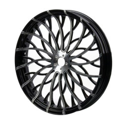 PartzBiz HD 190314785 - 3D Forged Wave Wheels For Harley Davidson 2018+ Softail Models - 18x8.5 Rear For 2018+ Fat Boy & Breakout PartzBiz HD 190314785 - 3D Forged Wave Wheels For Harley Davidson 2018+ Softail Models - 18x8.5 Rear For 2018+ Fat Boy & Breakout