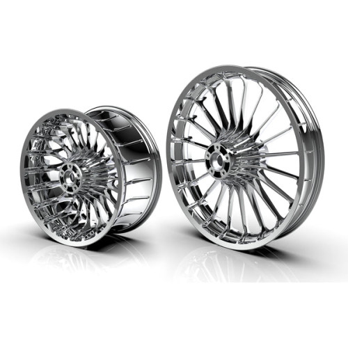 PartzBiz HD: 190321235-Chrome Tubeless Wheels for Harley Softail Breakout 2013-2025 - 18x8.5” chrome Rear wheel for 2013-2017 Breakout
