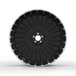 PartzBiz HD 190324581 - Hoprousa 3D Custom Motorcycle Blade Stripe Forged Rear Front Wheels with Hubs For 2018-2025 Harley Softail Fat Boy Breakout Street Bob - 21x3.5