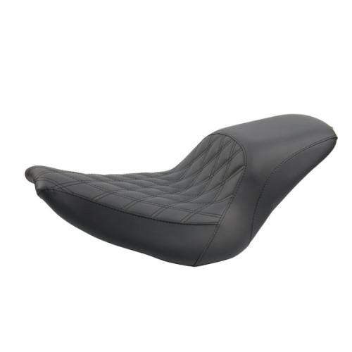 PartzBiz HD: 190324590-Riders Passenger Double Seat For Short Rear Fender Fits for Harley Softail 2018-2025 Breakout Fat Boy FXBR FLFB - Black Stitching / 2013-2017 Breakout PartzBiz HD: 190324590-Riders Passenger Double Seat For Short Rear Fender Fits for Harley Softail 2018-2025 Breakout Fat Boy FXBR FLFB - Black Stitching / 2013-2017 Breakout